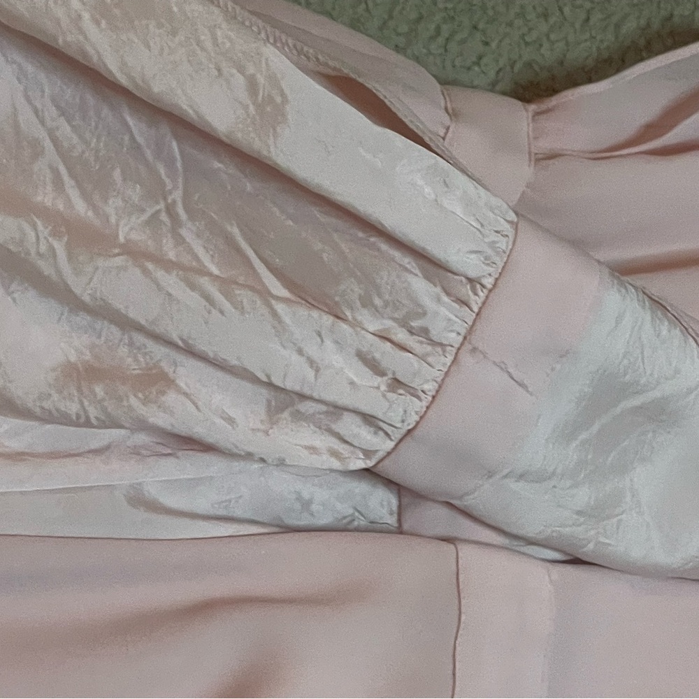 PIERRE CARDIN Paris New York BOUTIQUE SZ 10 Vintage Dress‎ Pink 6 8 VTG Ruffle - Picture 9 of 10